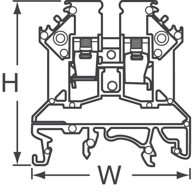 ATB10 Amphenol PCD  Din Rail Channel